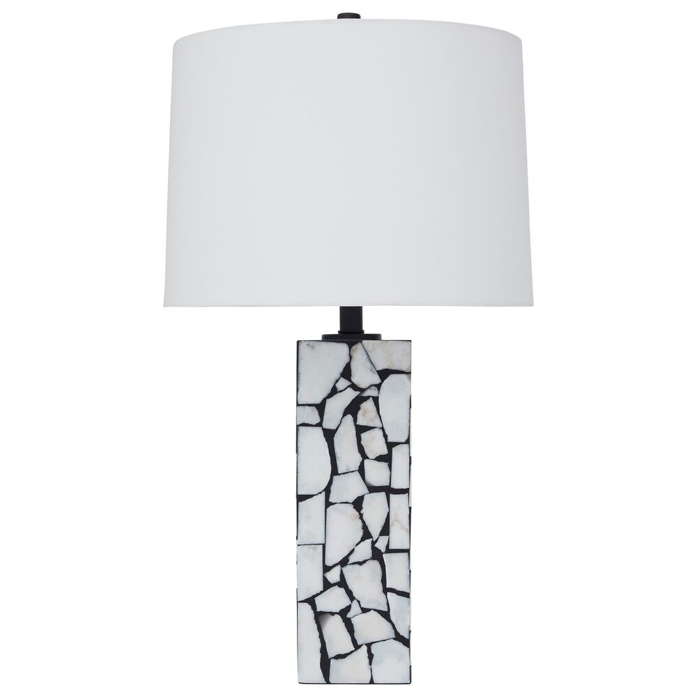 Ashley Macaria Table Lamp in White and Black, , large