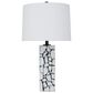 Ashley Macaria Table Lamp in White and Black, , large