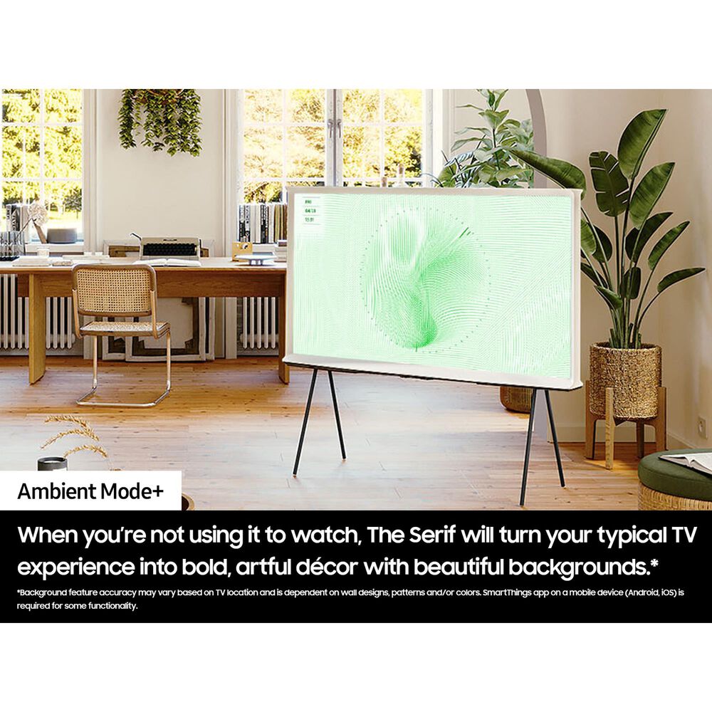 Samsung 55&quot; Class 4K The Serif QLED TV in Cloud White - Smart TV, , large