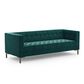 37B Isaac Stationary Sofa in Green Velvet, , large
