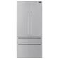 Signature Kitchen Suite Transitional Panel Kit for 36" French Door Refrigerator in Satin Stainless Steel, , large