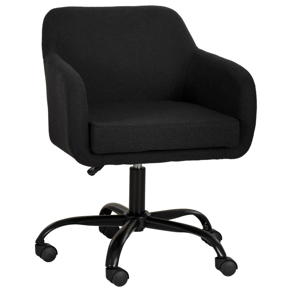 Linon Home Decor Rylen Office Chair in Black, , large
