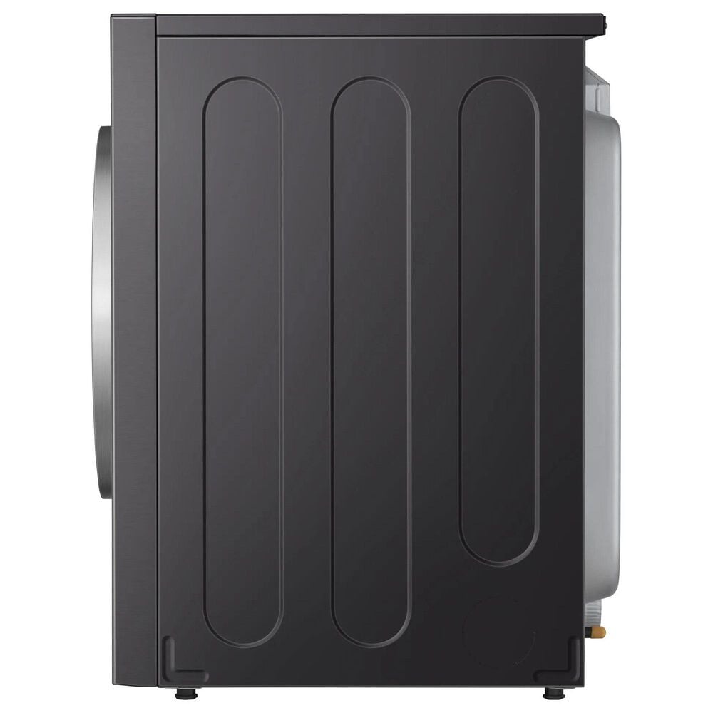 LG 5.8 Cu. Ft. Smart Front Load Washer and 9 Cu. Ft. Smart Electric Gas Laundry Pair in Brushed Black Steel, , large