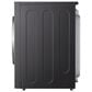 LG 5.8 Cu. Ft. Smart Front Load Washer and 9 Cu. Ft. Smart Electric Gas Laundry Pair in Brushed Black Steel, , large