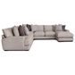Moore Furniture Sullivan 4-Piece Right Facing Sectional with Chaise in Mandy Otter, , large