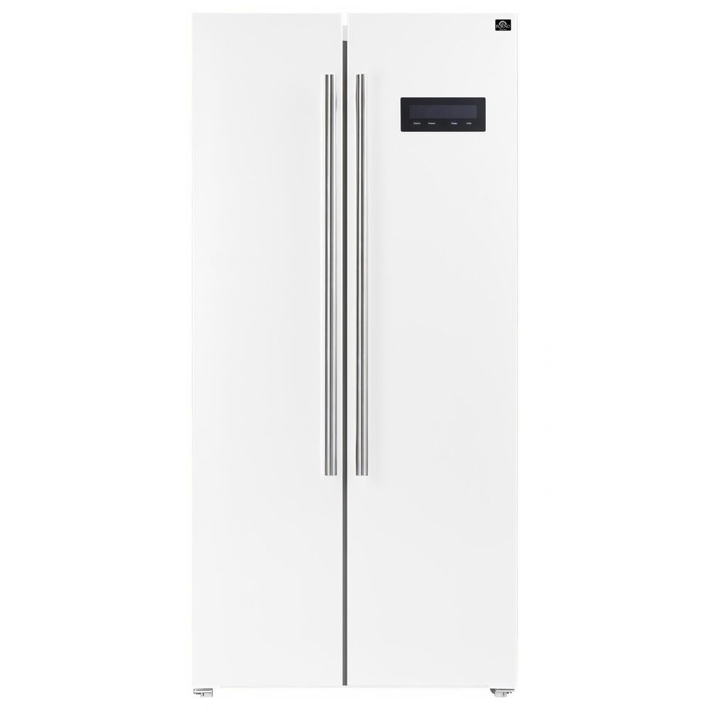 Forno Salerno 15.62 Cu. Ft. Side-By-Side Refrigerator in White, , large