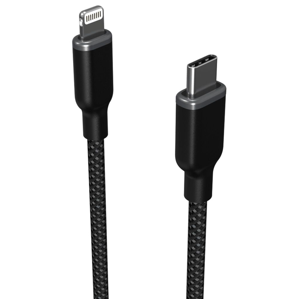 Mophie 6 Ft. USB C To Apple Lightning Cable in Black, , large