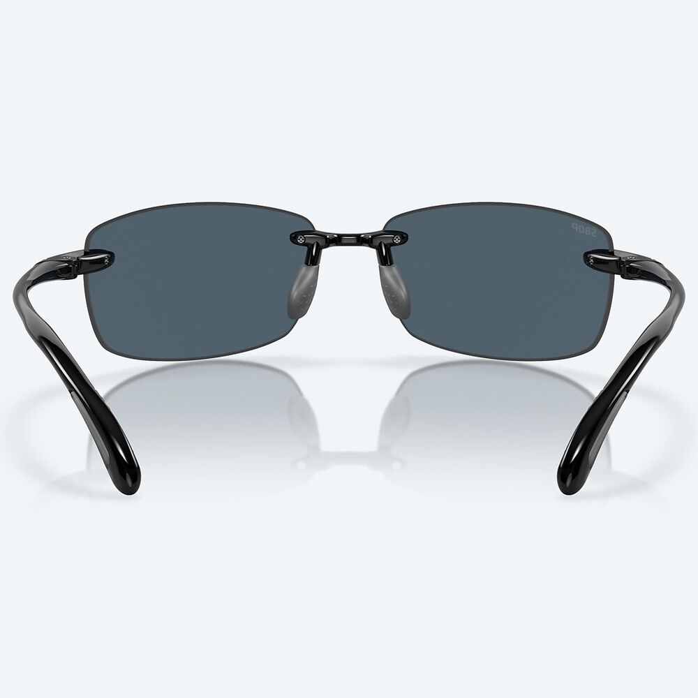 Costa Ballast Sunglasses with Gray Lenses in Shiny Black NFM
