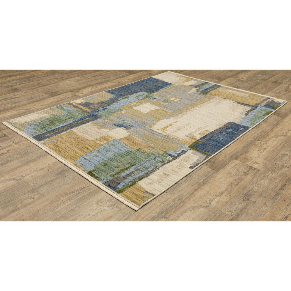 Oriental Weavers Soleri 6&#39;7&quot; x 9&#39;6&quot; Blue and Green Area Rug, , large