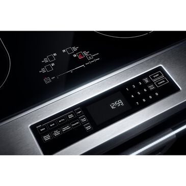 JennAir 6.2 Cu. Ft. Slide-In Electric Induction Range in Stainless Steel and Black, , large