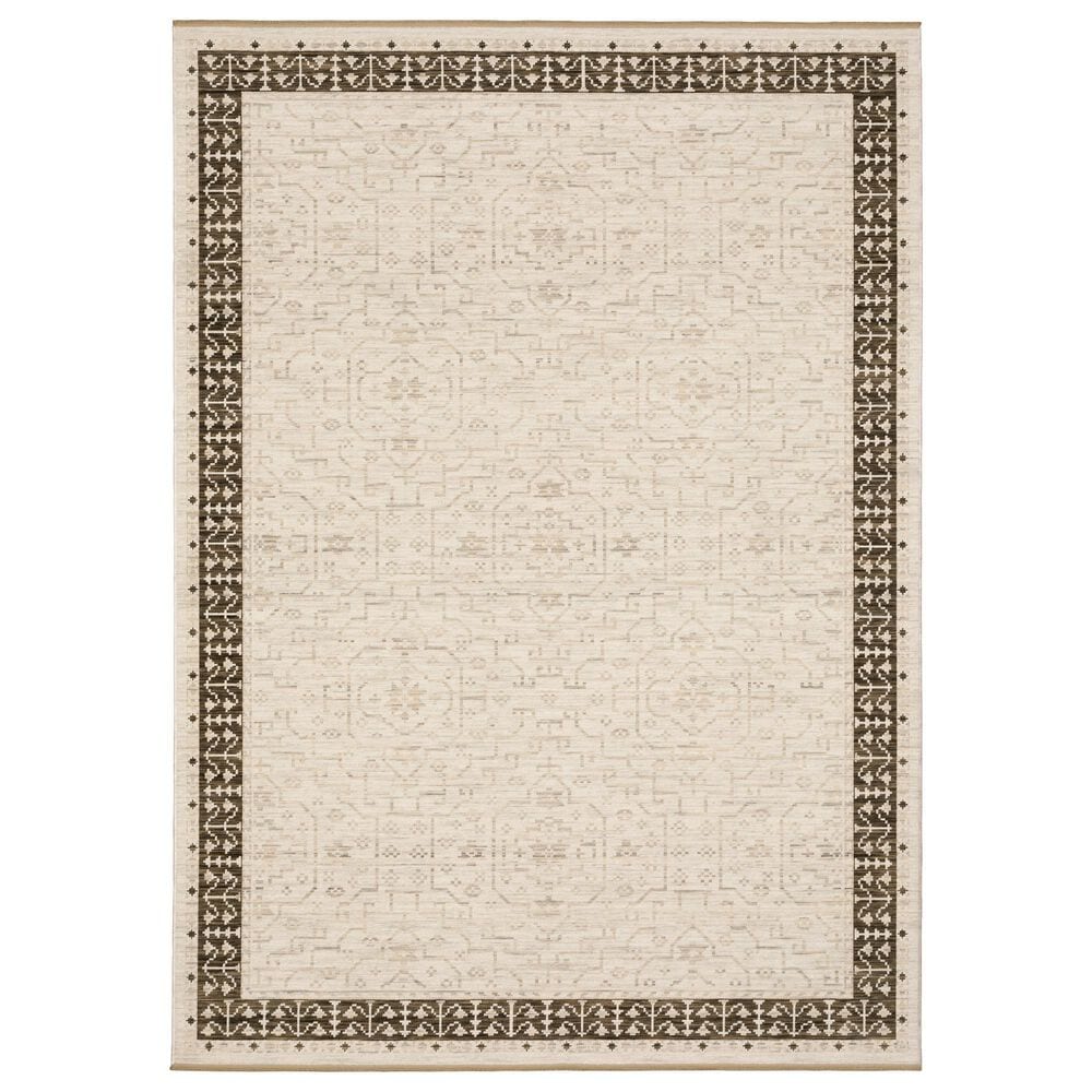 Oriental Weavers Acacia Beige and Brown 7"10" x 10"10" Area Rug, , large