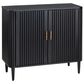Crestview Collection Camden 2-Door Cabinet in Black, , large