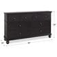 Riva Ridge Oxford 6-Drawer Dresser in Rubbed Black, , large
