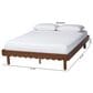 Baxton Studio Orianthe Queen Platform Bed Frame in Walnut Brown, , large