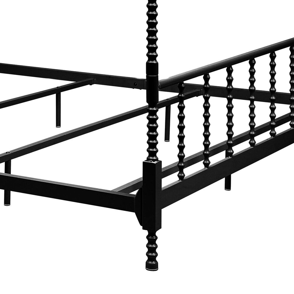 Furniture of America Elliot King Canopy Bed in Black, , large
