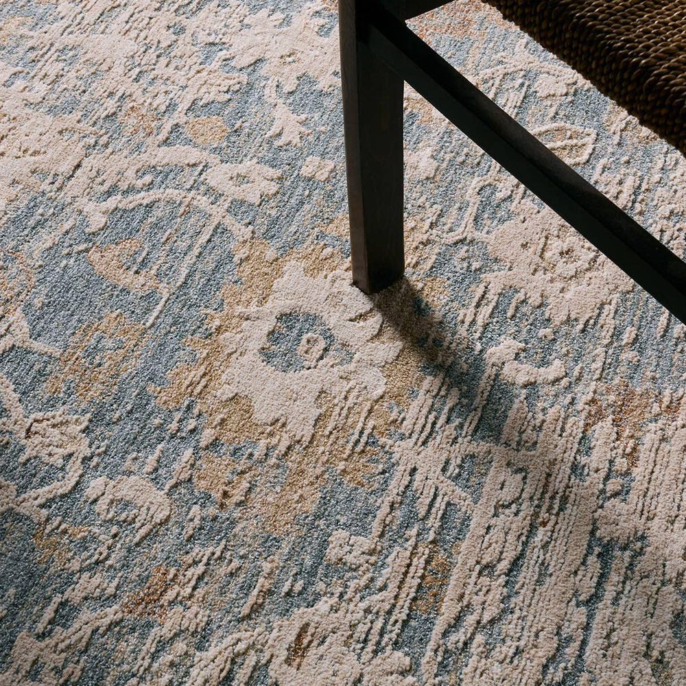 Jaipur Zarif Lupine Tan and Blue 9'6" x 13'6" Area Rug, , large