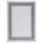 Safavieh Martha Stewart Cyprus Chevron 8" x 10" Ivory and Grey Area Rug, , large