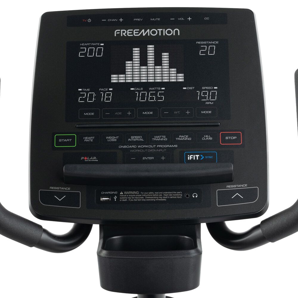 FreeMotion R10.9B Recumbent Bike in Black, , large