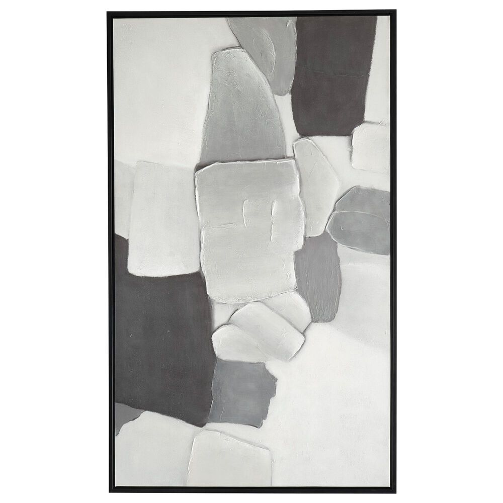 Ashley Adilson 36" x 60" Wall Art in White, Gray and Black, , large