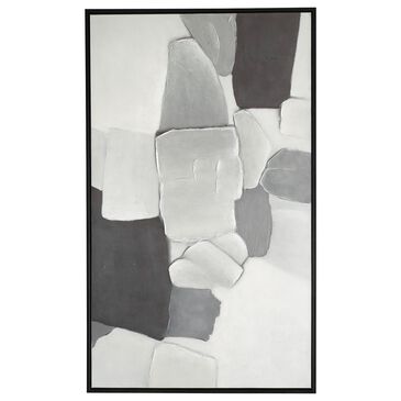 Ashley Adilson 36" x 60" Wall Art in White, Gray and Black, , large