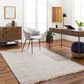 Surya Sara Gray, Brown, Black, Cream and Dark Brown 10" x 14" Area Rug, , large
