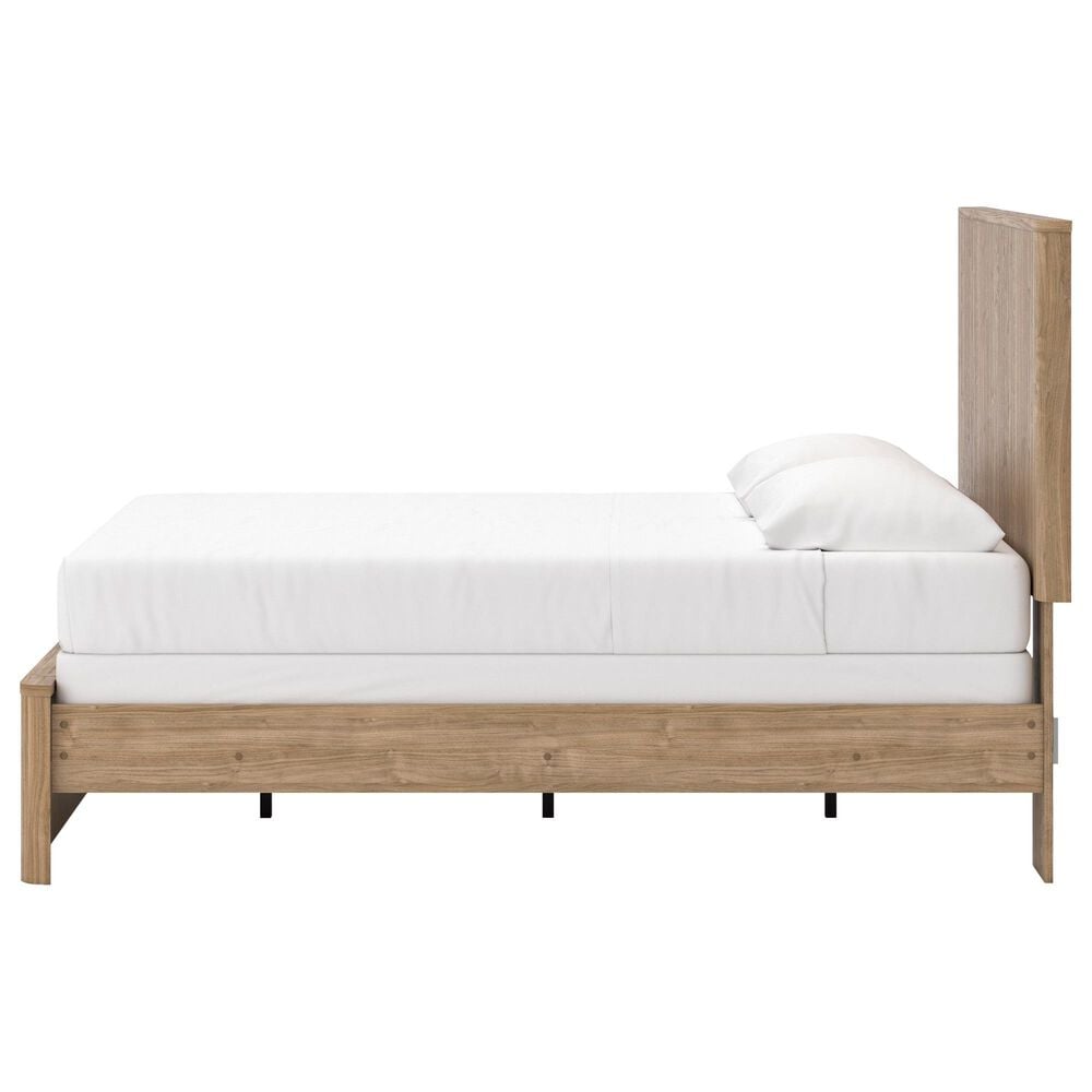 Ashley Gramburg Queen Panel Bed in Warm Brown, , large