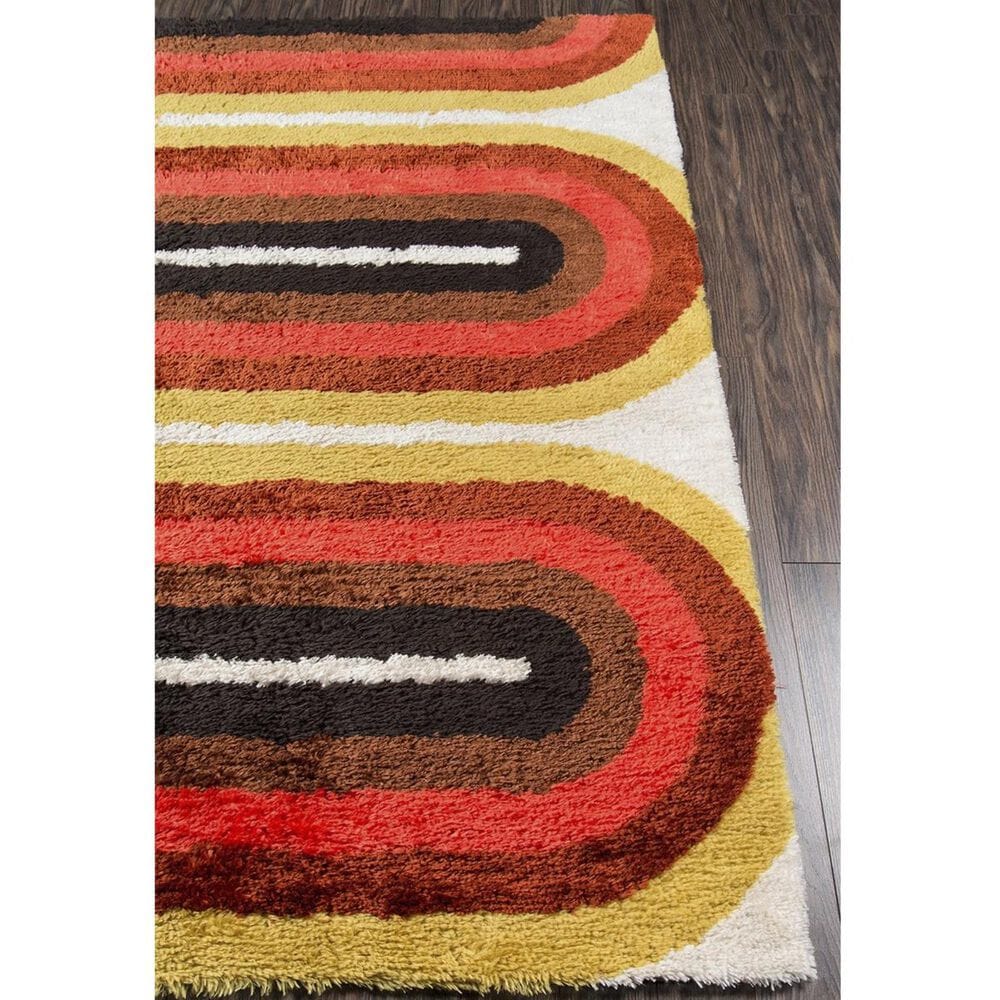 Novogratz Retro RET-02 5&#39; x 7&#39;6&quot; Red Area Rug, , large