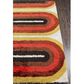 Novogratz Retro RET-02 5" x 7"6" Red Area Rug, , large