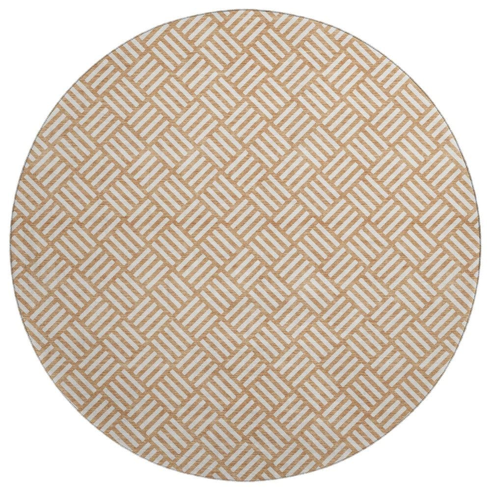 Dalyn Rug Company The Reserve TR3 Copper 8" Round Indoor/Outdoor Area Rug, , large