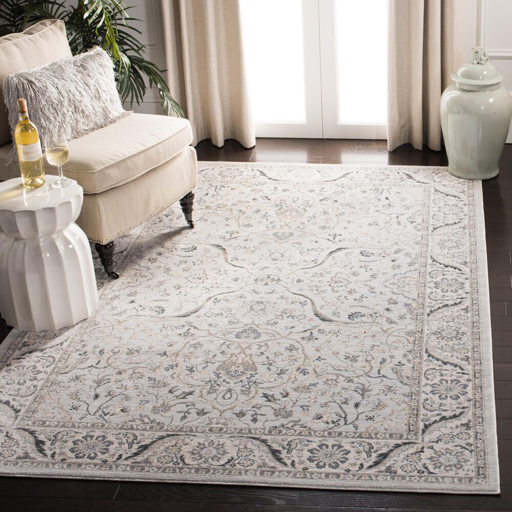 Safavieh Isabella  9&#39; x 12&#39; Light Grey and Cream Area Rug, , large
