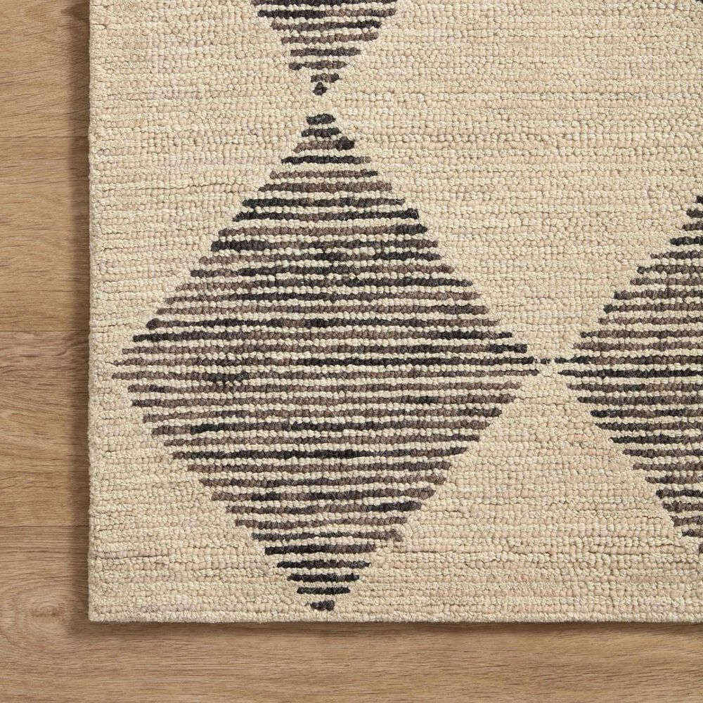 Chris Loves Julia x Loloi Francis 2&#39; x 5&#39; Beige and Charcoal Area Rug, , large