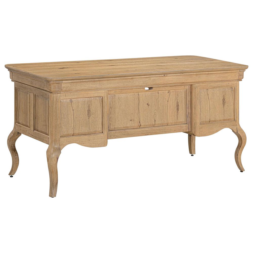 Riva Ridge Chateau Philippe Half Pedestal Desk in Cognac, , large