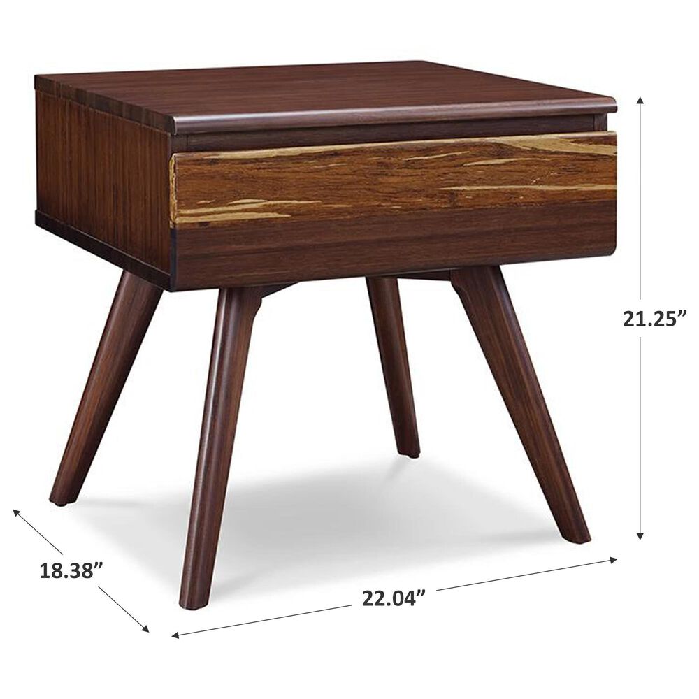 Natural Bamboo Furnishings Nightstand in Sable, , large