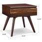 Natural Bamboo Furnishings Nightstand in Sable, , large
