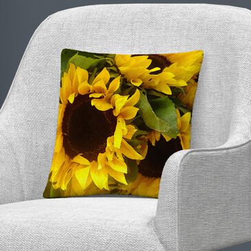 Timberlake Amy Vangsgard "Sunflowers" 16 x 16 Decorative Throw Pillow, , large