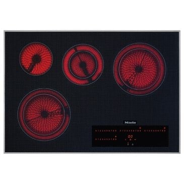 Miele 30" Electric Cooktop in Black and Stainless Steel, , large