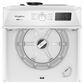 WHIRLPOOL 4.3 Cu. Ft. Top Load Agitator Washer and 7.0 Cu. Ft. Electric Front Load Dryer with Glass Lid Laundry Pair in White, , large