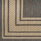 Nourison Horizon HOZ03 Charcoal 9" x 12" Indoor/Outdoor Area Rug, , large