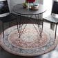 Safavieh Jasmine JSM317P 5"3" Round Rust and Blue Area Rug, , large