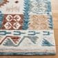 Safavieh Micro-Loop 4" x 6" Ivory and Blue Area Rug, , large