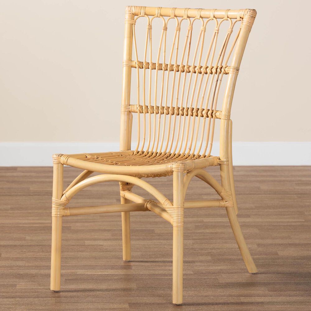 Baxton Studio Ammi Side Chair in Natural Brown, , large
