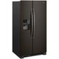 Whirlpool 24.5 Cu. Ft. 36" Wide Side-by-Side Refrigerator in Fingerprint Resistant in Black Stainless Steel, , large