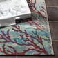 Safavieh Barbados Tropical Abstract 3"3" x 5" Light Blue and Pink Indoor/Outdoor Area Rug, , large
