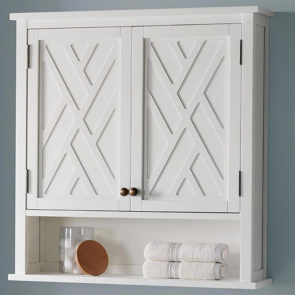 Timberlake Coventry 29&quot; Wall Bathroom Storage Cabinet in White, , large