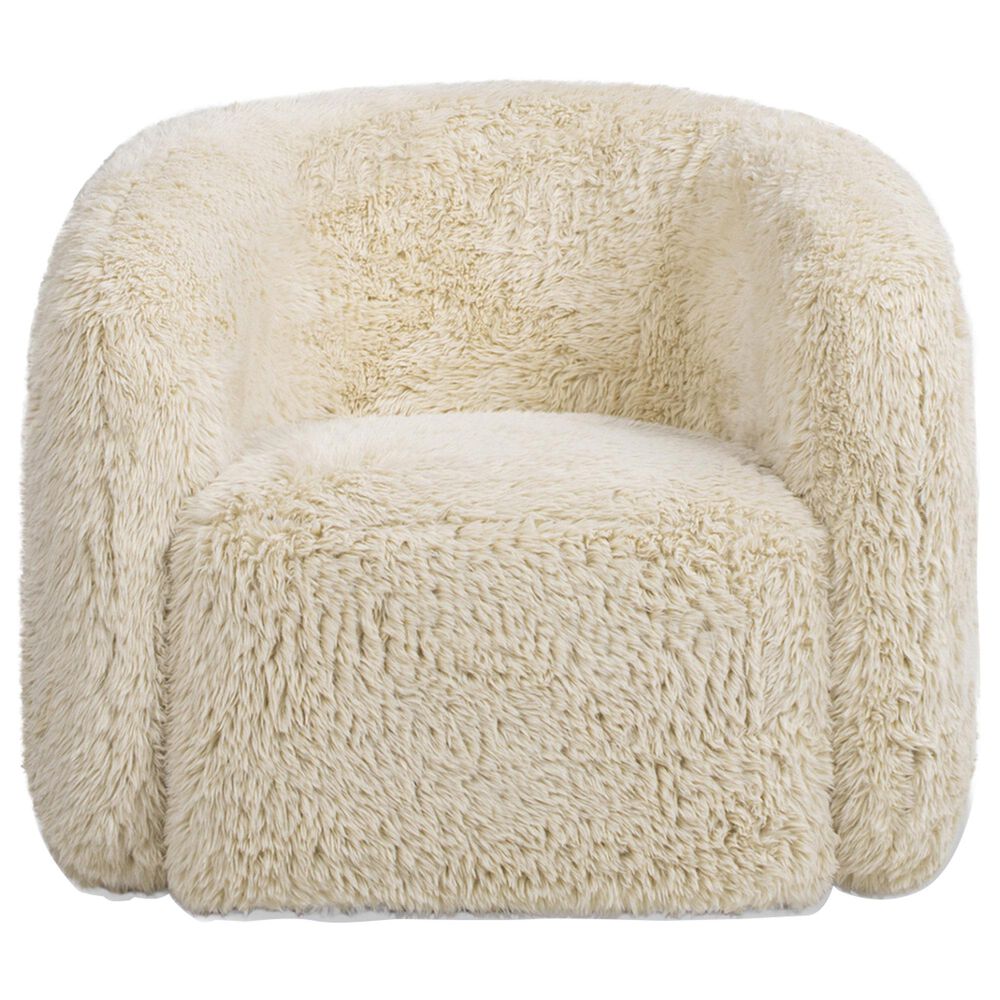 Jennifer Taylor Home Colt Swivel Arm Chair in Cream Beige, , large