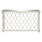 Maple and Jade Frame Console Table in Silver, , large
