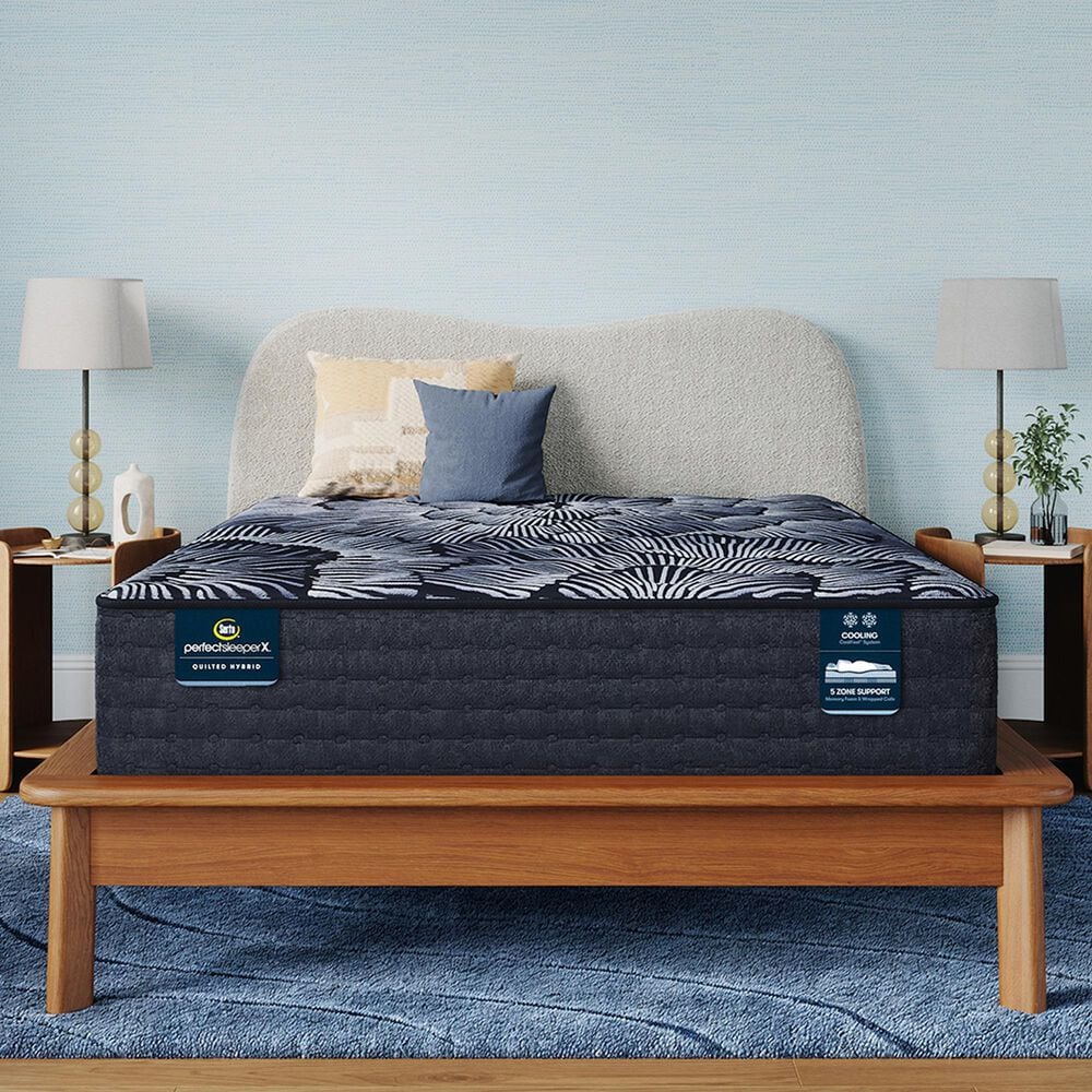 Serta Perfect Sleeper X Level One Knox Quilted Hybrid Plush King Mattress, , large