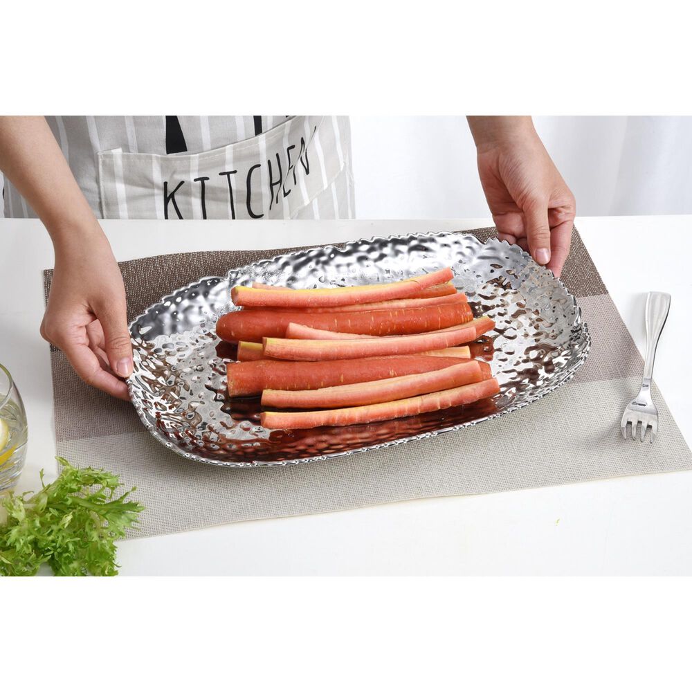 Pampa Bay 14&quot; Medium Serving Platter in Silver, , large