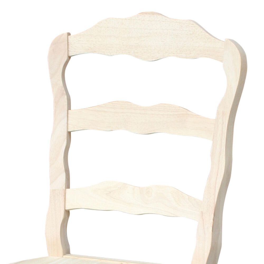 International Concepts Versailles Side Chair in Unfinished &#40;Set of 2&#41;, , large