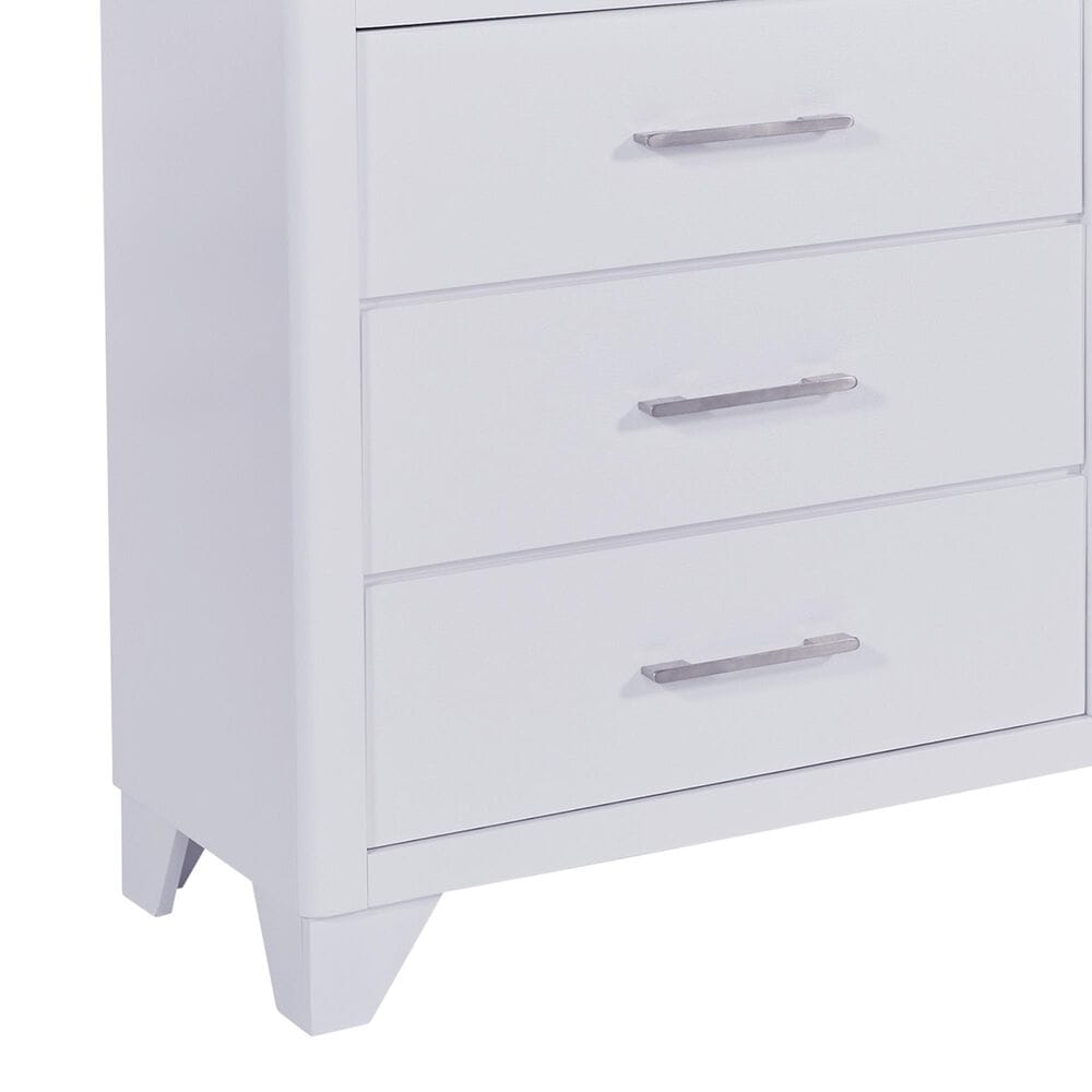 Ashley Jarlee 5-Piece California King Upholstered Bedroom Set in White, , large
